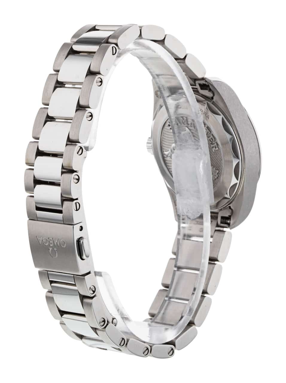 Omega Seamaster Aqua Terra Quartz Diamond Black Dial Silver Steel Strap Watch for Women - 220.10.28.60.51.001