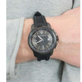 Maserati SFIDA Black Dial Black Rubber Strap Watch For Men - R8851123004