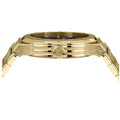 Salvatore Ferragamo F-80 Classic Black Dial Gold Steel Strap Watch for Men - SFHY00821