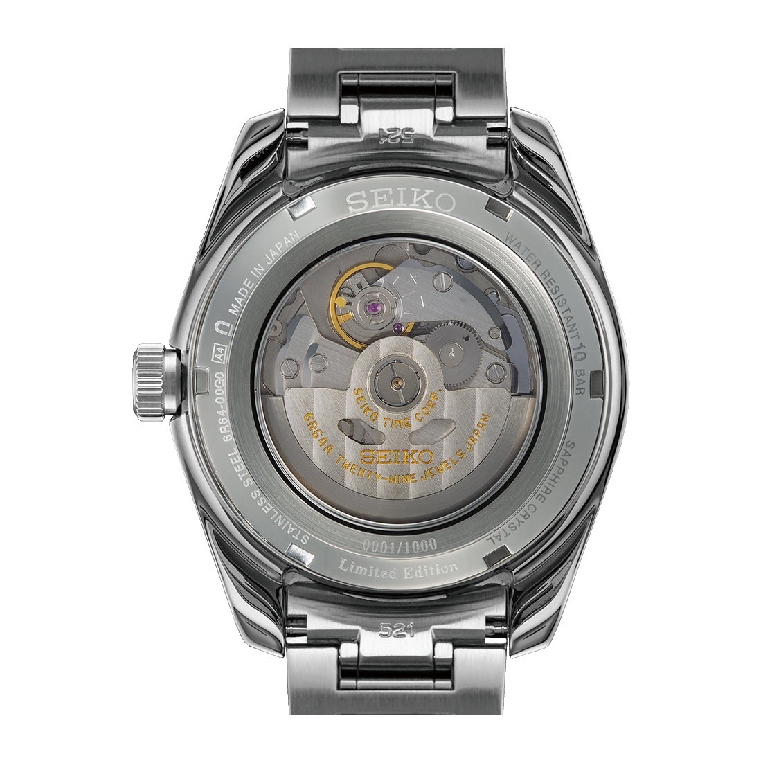 Seiko Presage Sharp Edged Series Automatic GMT Champagne Dial Silver Steel Strap Watch For Men - SPB273J1