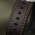 Seiko 5 Sports SKX GMT Automatic Mocha Black Dial Brown Leather Strap Watch For Men - SSK036K1