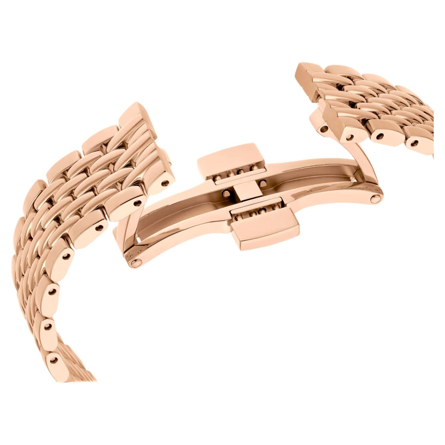 Swarovski Crystalline Wonder Silver Dial Rose Gold Steel Strap Watch for Women - 5656911
