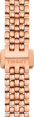 Tissot T Lady Lovely Mother of Pearl Dial Rose Gold Steel Strap Watch For Women - T058.009.33.111.00