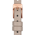 Tissot T Lady Lovely Square White Dial Pink Leather Strap Watch For Women - T058.109.36.031.00
