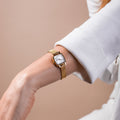 Tissot Lovely Square Lady Quartz Rose Gold Dial Rose Gold Mesh Bracelet Watch For Women - T058.109.33.456.00
