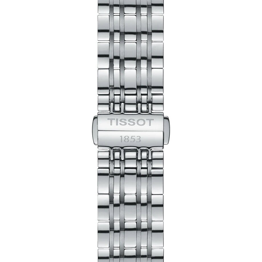 Tissot Classic Carson Powermatic 80 Black Dial Silver Steel Strap Watch For Men - T085.407.11.051.00