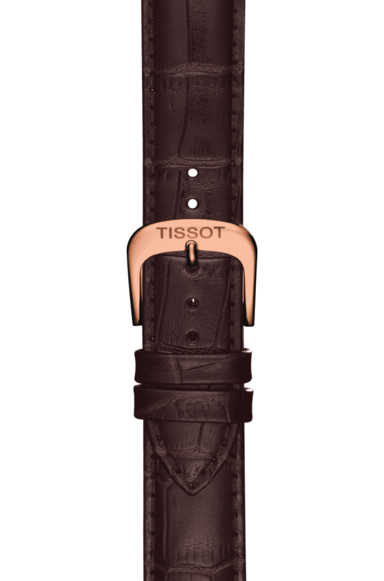 Tissot T Classic Carson White Dial Brown Leather Strap Watch For Men - T085.410.36.013.00