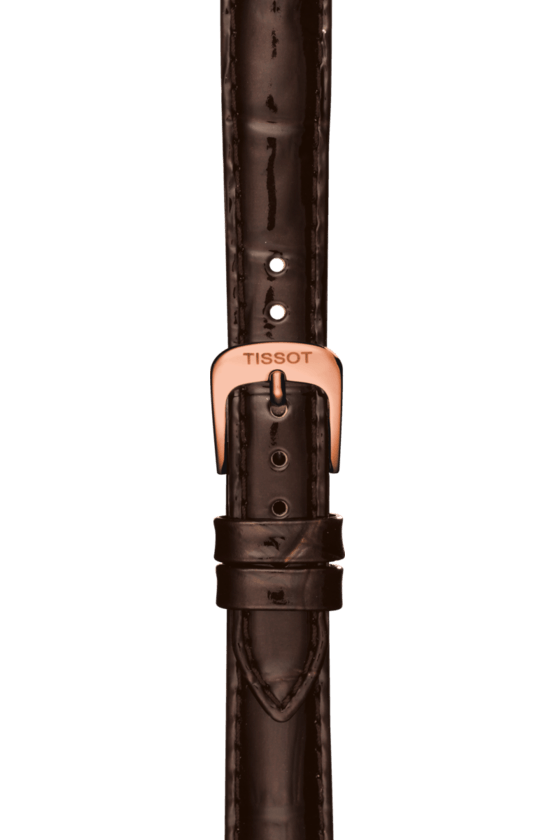 Tissot Carson Automatic White Dial Brown Leather Strap Watch For Women - T085.207.36.011.00