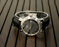 Tissot T Classic Bridgeport Black Dial Black Leather Strap Watch For Men - T097.410.16.058.00