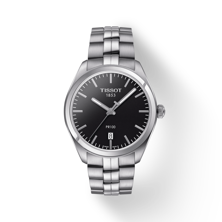 Tissot PR 100 Sport Chic Quartz Stainless Steel Watch For Men - T101.410.11.051.00