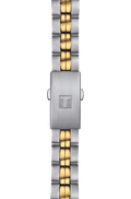 Tissot T Classic PR 100 Sport Chic White Dial Two Tone Steel Strap Watch For Women - T101.210.22.031.00