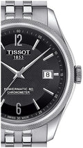 Tissot Ballade Powermatic 80 Cosc Black Dial Silver Steel Strap Watch For Men - T108.408.11.057.00