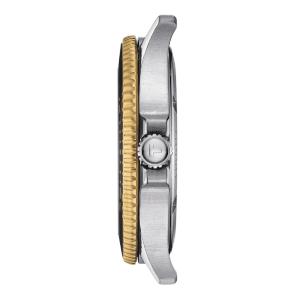 Tissot Seastar 1000 Black Dial Two Tone Steel Strap Watch For Men - T120.410.22.051.00