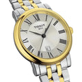 Tissot T Classic Carson Lady Premium Silver Dial Two Tone Steel Strap Watch For Women - T122.210.22.033.00