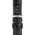 Tissot Carson Premium Chronograph Silver Dial Black Leather Strap Watch For Men - T122.417.16.033.00