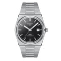 Tissot PRX Powermatic 80 Black Dial Silver Steel Strap Watch For Men - T137.407.11.051.00