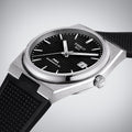 Tissot PRX Black Dial Black Rubber Strap Watch For Men - T137.410.17.051.00