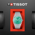 Tissot PRX Powermatic 80 Automatic Mint Green Dial Silver Steel Strap Watch for Men - T137.407.11.091.01