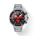 Tissot T Race Marc Marquez Limited Edition Black Dial Silver Steel Strap Watch for Men - T141.417.11.051.00