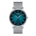 Tissot Everytime Gent Green Dial Silver Mesh Bracelet Watch for Men - T143.410.11.091.00