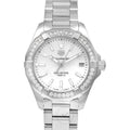 Tag Heuer Aquaracer Diamonds Mother of Pearl Dial Silver Steel Strap Watch for Women - WBD1313.BA0740