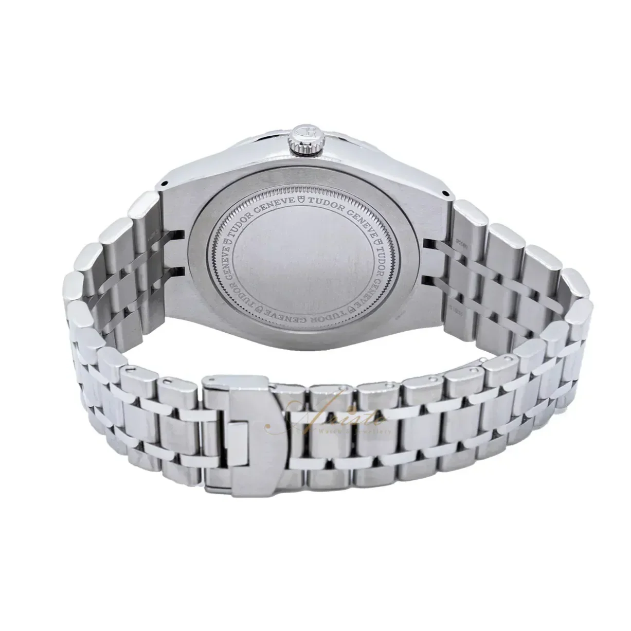 Tudor Royal Automatic Diamonds Black Dial Silver Steel Strap Watch for Men - M28600-0004