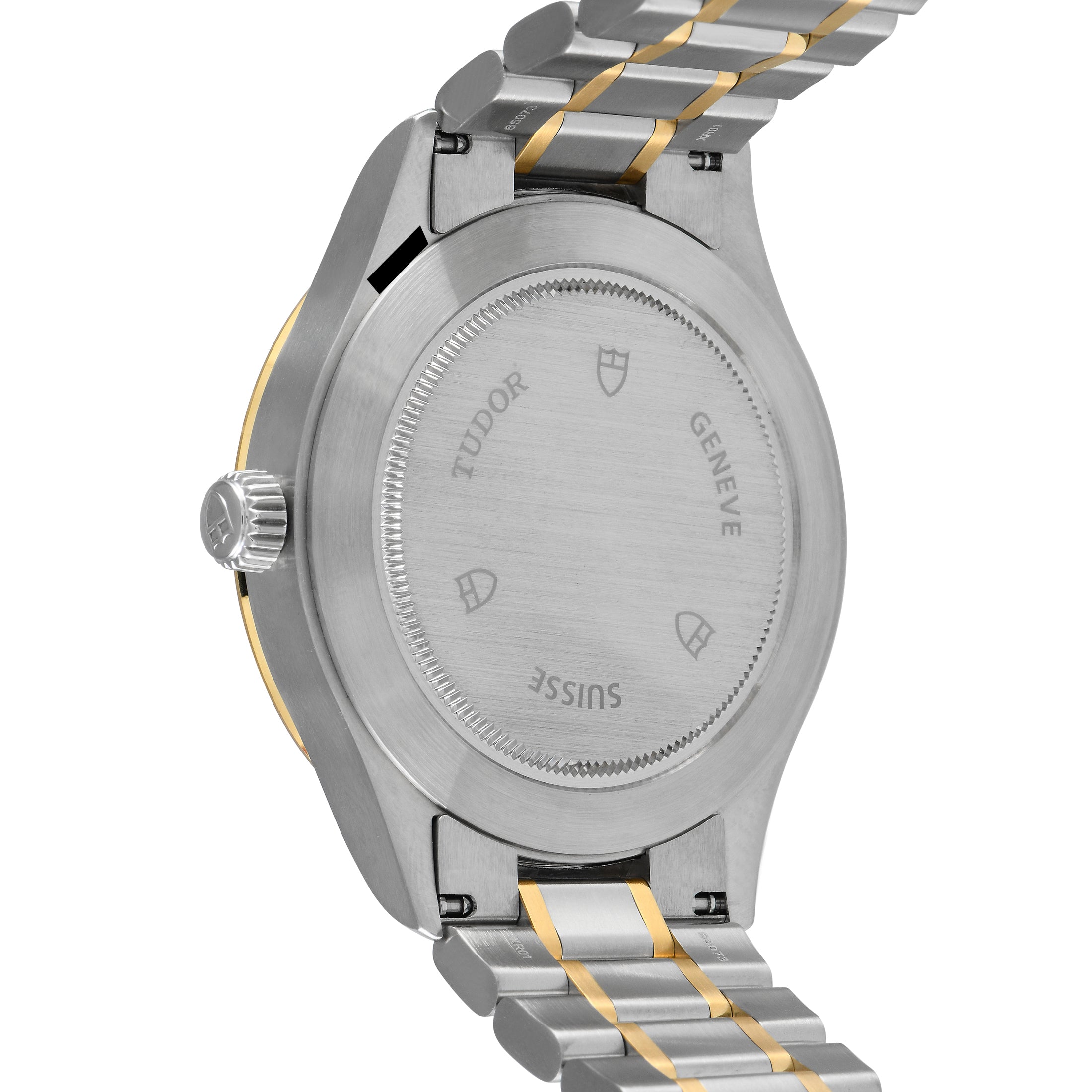 Tudor Style Automatic Gold Dial Two Tone Steel Strap Watch for Men - M12713-0001