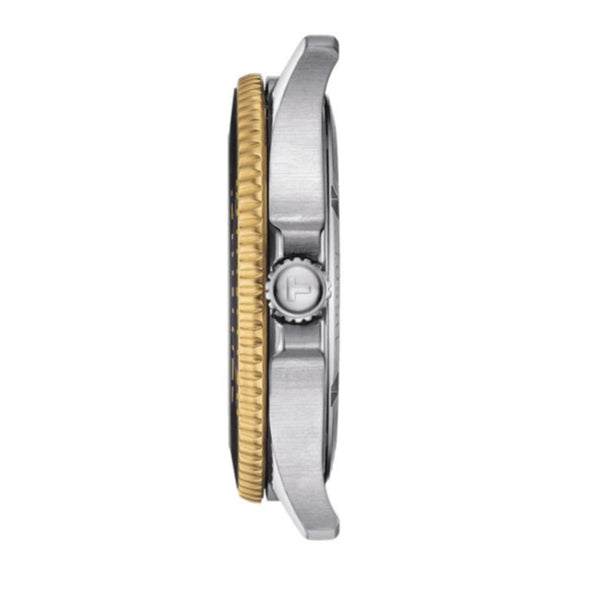 Tissot Seastar 1000 Black Dial Two Tone Steel Strap Watch For Men - T120.410.22.051.00