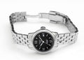 Tissot Le Locle Automatic Small Lady Black Dial Silver Steel Strap Watch For Women - T41.1.183.53