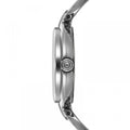 Tissot T Lady Flamingo Mother of Pearl Blue Dial Silver Steel Strap Watch for Women - T094.210.11.126.00