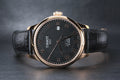 Tissot T Classic Le Locle Automatic Black Dial Black Leather Strap Watch For Men - T41.5.423.53