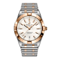Breitling Chronomat B02 18K Red Gold White Dial Two Tone Steel Strap Watch for Men - U77310101A2U1