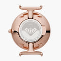 Emporio Armani Retro Quartz Silver Dial Rose Gold Steel Strap Watch For Women - AR1776