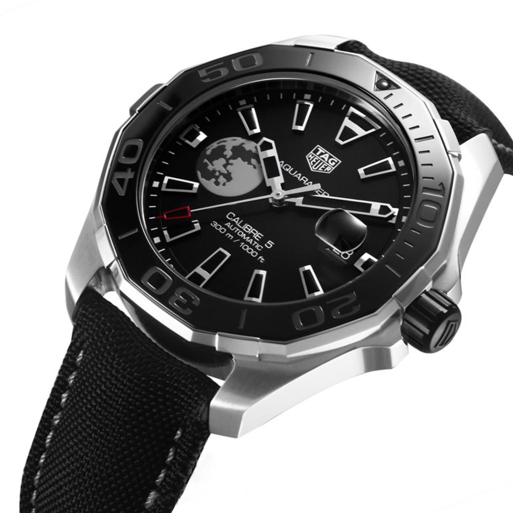 Tag Heuer Aquaracer Moon Black Dial Watch for Men - WAY201J.FC6370