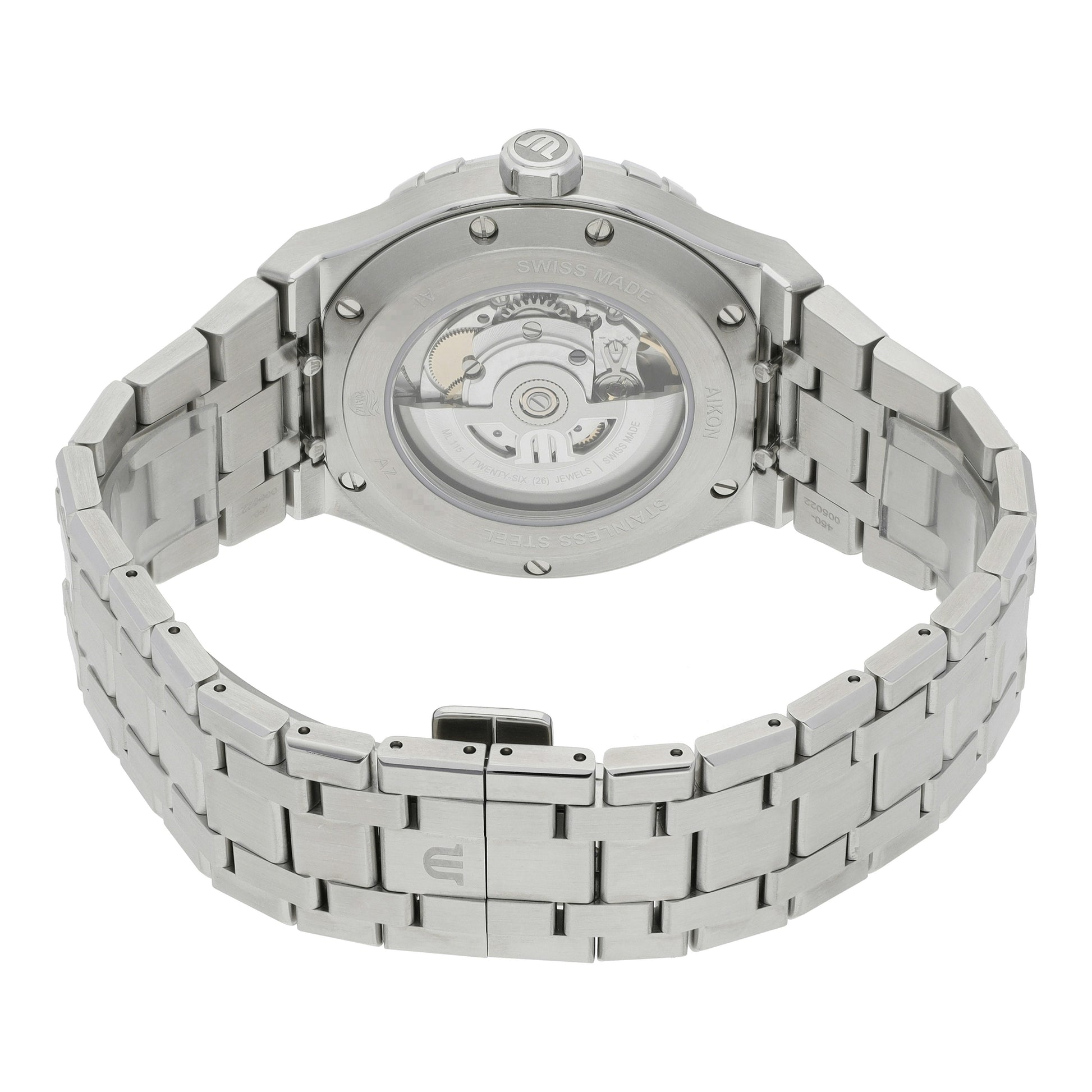 Maurice Lacroix Aikon Automatic Blue Dial Silver Steel Strap Watch For Men - AI6008-SS002-430-1