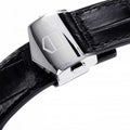 Tag Heuer Carrera Automatic 41mm Black Dial Black Leather Strap Watch for Men - WAR201A.FC6266