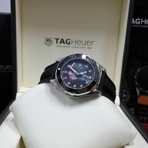 Tag Heuer Aquaracer Black Mother of Pearl Dial Watch for Women - WAY131M.FT6092