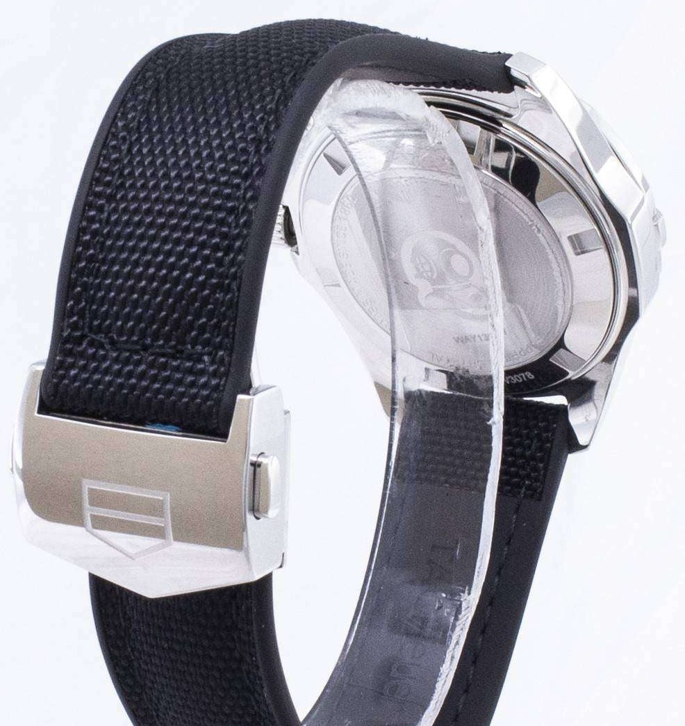 Tag Heuer Aquaracer Quartz Mother of Pearl Black Dial Black NATO Strap Watch for Women - WAY131M.FT6092