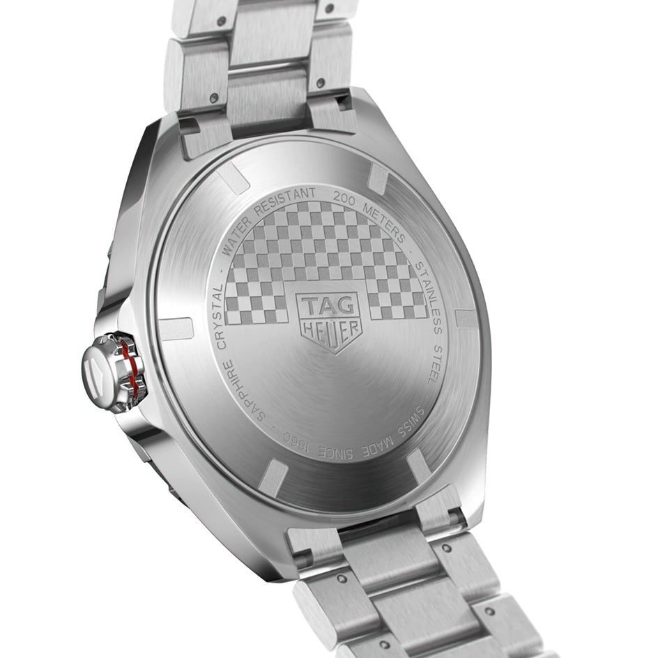 Tag Heuer Formula 1 Calibre 5 Chronograph Anthracite Dial Silver Steel Strap Watch for Men - WAZ2011.BA0842
