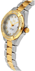 Tag Heuer Aquaracer Quartz Diamonds Mother of Pearl Dial Two Tone Steel Strap Watch for Women - WBD1423.BB0321