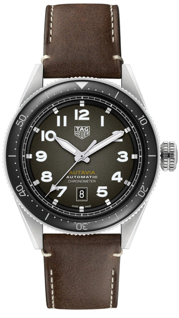Tag Heuer Autavia Automatic Grey Dial Watch for Men - WBE5114.FC8266