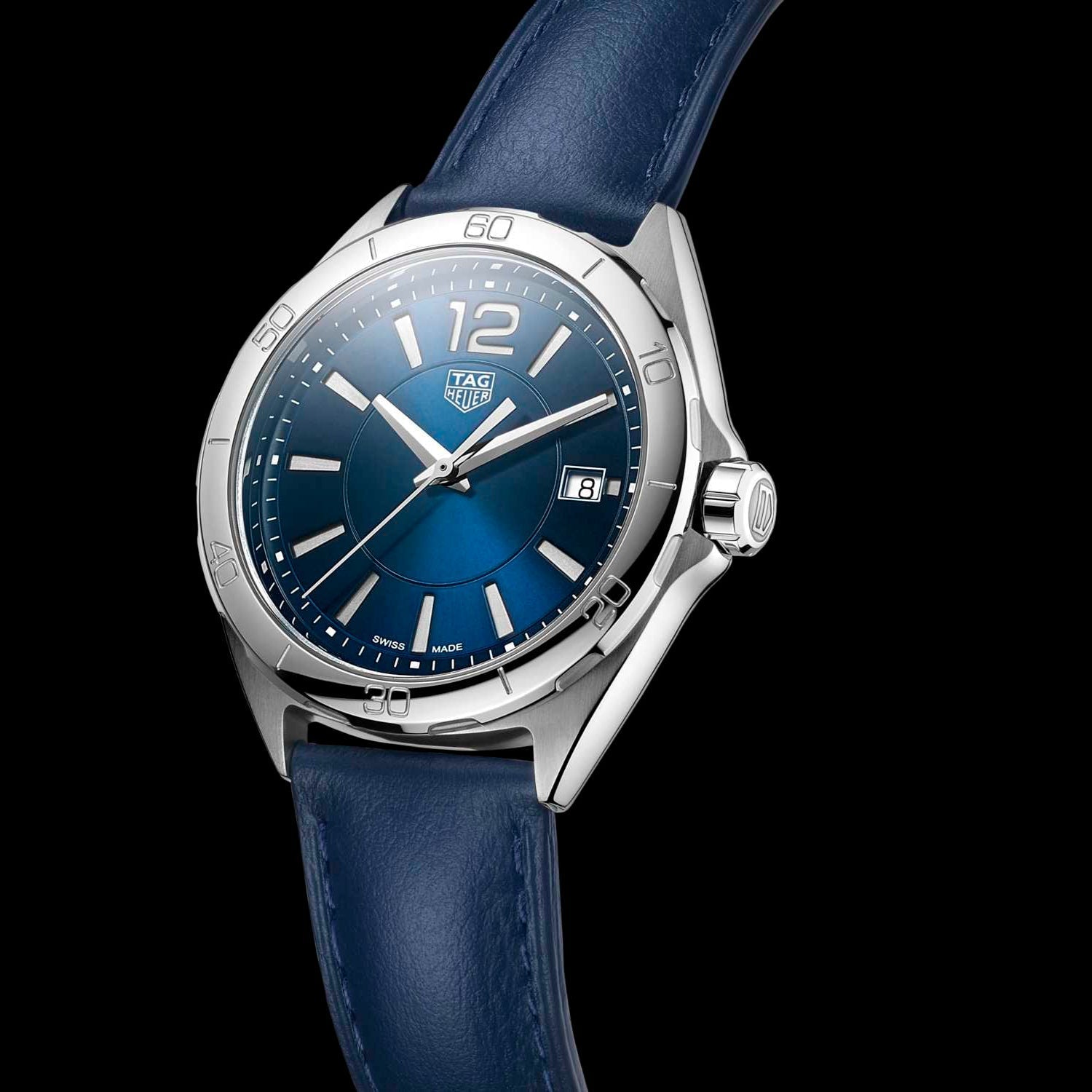 Tag Heuer Formula 1 Quartz Blue Dial Blue Leather Strap Watch for Women - WBJ1312.FC8231