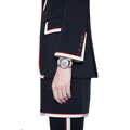 Gucci G Timeless Automatic Mother of Pearl Dial Brown Leather Strap Watch For Women - YA1264112