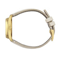 Gucci G Timeless Quartz White Dial White Leather Strap Watch For Women - YA126580A