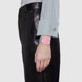 Gucci 25H Quartz Pink Dial Silver Steel Strap Watch for Women - YA163410