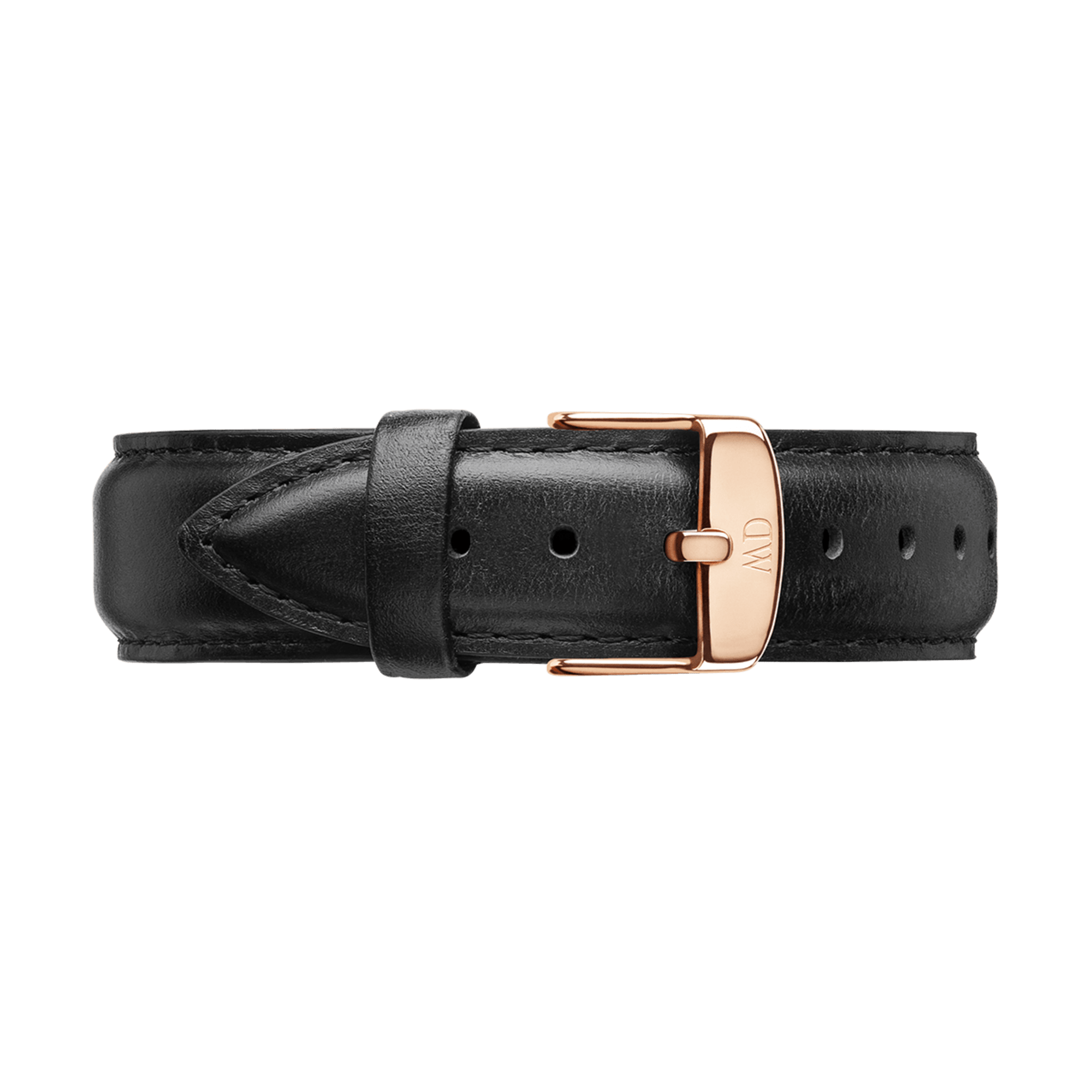 Daniel Wellington Classic Sheffield White Dial Black Leather Strap Watch for Women - DW00100036