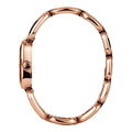 Gucci G Gucci Diamonds Black Dial Rose Gold Steel Strap Watch For Women - YA125409