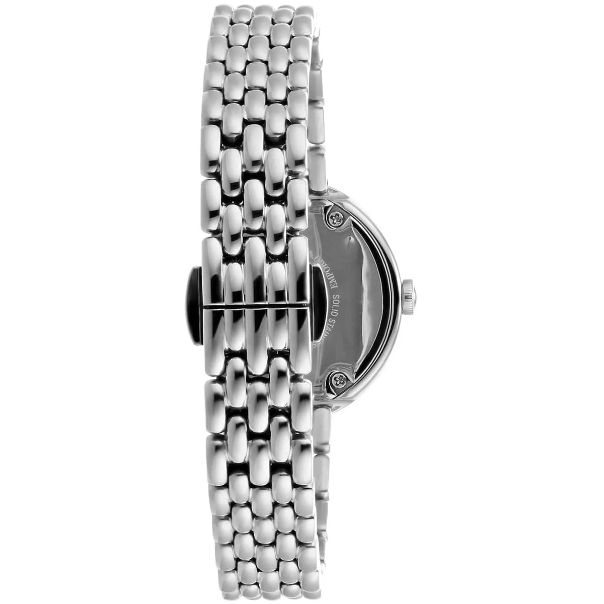 Emporio Armani Rosa Quartz White Dial Silver Steel Strap Watch For Women - AR11354