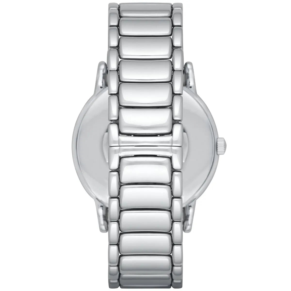 Emporio Armani Luigi Quartz Black Dial Silver Steel Strap Watch For Men - AR2499
