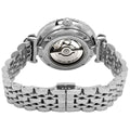 Emporio Armani Gianni T-Bar Automatic Silver Dial Silver Steel Strap Watch For Women - AR60022